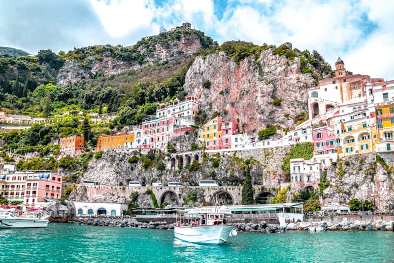 Amalfi cityscape Italy